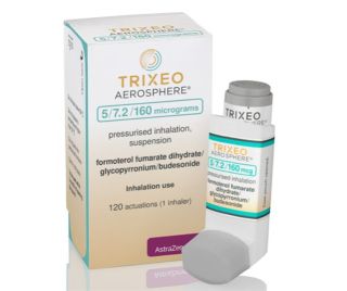 Breztri Aerosphere - 160mcg/7.2mcg/5mcg, 120 MDI