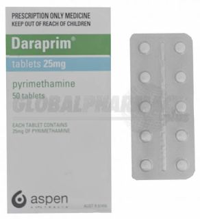 Daraprim (Pyrimethamine) 25mg, 90 Tabs
