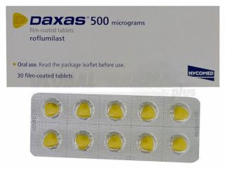 Daliresp (Roflumilast) 500 mcg, 100 Tabs