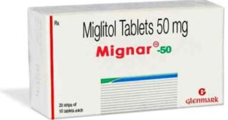 Glyset (Miglitol) 50mg, 90 pills