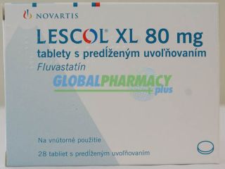Lescol XL (Fluvastatinl) Caps and Tabs