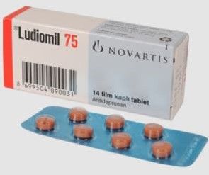 Ludiomil (Maprotiline) 75mg - 84 pills - BRAND