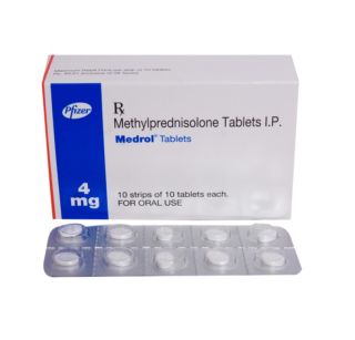 Medrol (Methylprednisolone ) - 4mg, 100 Tabs