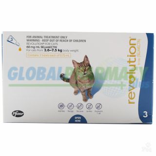 Revolution for Cat and Kitten - Heartworm, Ear Mites, and Flea protection