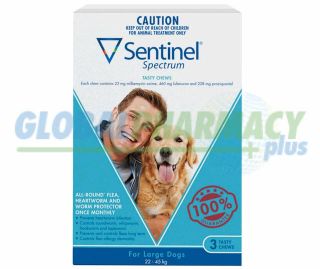 Sentinel Spectrum for Large dogs, 6 tabs