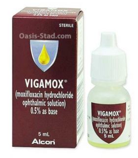 Vigamox (Moxifloxacin Hcl) 0.5% 5ml bottle