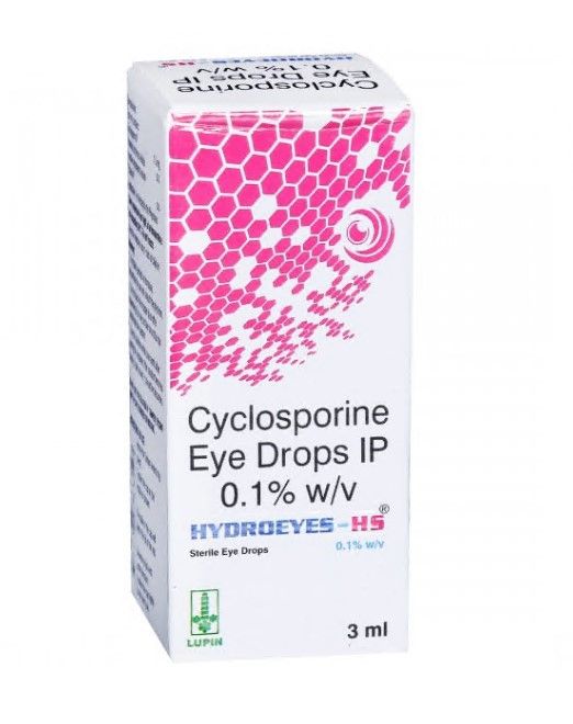 Cyclosporine (Vevye) 0.1%, 3x3ml bottle (9ml)